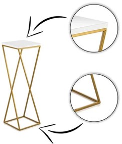 Portafiori LOFT 70x24 cm oro/bianco