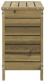 Poggiapiedi da giardino 62x31,5x52 cm legno impregnato di pino