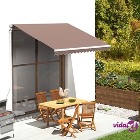 vidaXL Tessuto di Ricambio per Tenda da Sole Marrone 3x2,5 m