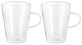 Set 2 mug 300 ml in vetro borosilicato