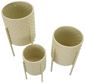 Set di coprivaso in metallo 3 pzø 36 cm Betsy - Mauro Ferretti