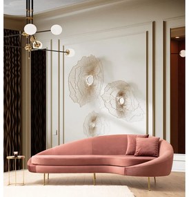 Divano rosa chiaro 255 cm Eses - Artie