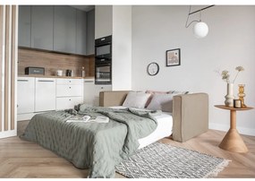 Divano letto beige 168 cm Lucky Lucy - Miuform