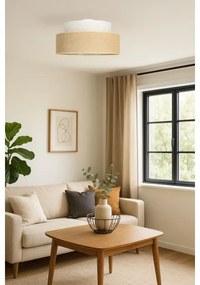 Plafoniera BOHO 1xE27/60W/230V diametro 40 cm color crema/beige