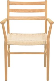 Sedie da pranzo in colore naturale Harlan - Rowico