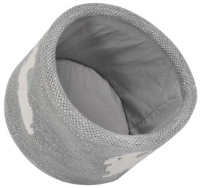 Organizer in cotone grigio Bunny, ø 16 cm - Kindsgut