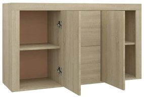 Credenza Rovere Sonoma 120x36x69 cm in Legno Multistrato