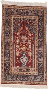 Hereke Tappeto orientale 60 x 100 Blu (Tacchino) Annodato A Mano