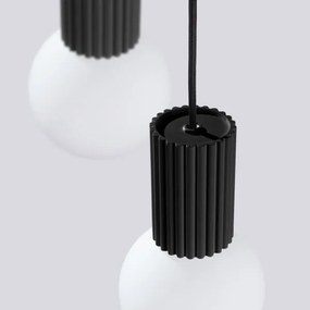 Sollux SL.1715 - Lampadario a sospensione con filo HALO 3xG9/8W/230V diametro 25 cm nero