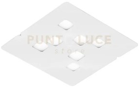 Giselle p/g - plafoniera colore bianco 7 luci attacco gx53 54cm