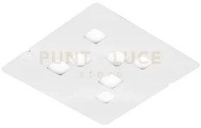 Giselle p/g - plafoniera colore bianco 7 luci attacco gx53 54cm