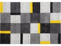 Tappeto 160x230 cm Ray B grigio e giallo