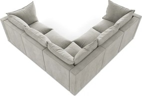 Divano angolare grigio chiaro Manao – Makamii