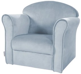 Sedia per bambini in velluto azzurro Lil Sofa - Roba