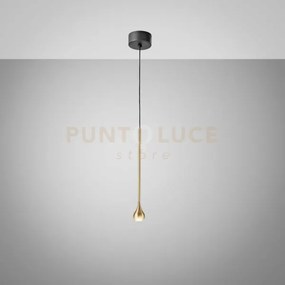 Ursula s/p - sospensione led oro con rosone 3000k 255lm 5w