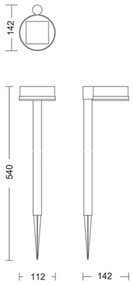 Philips - Lampada solare LED VYNCE LED/1,5W/3,7V 1500 mAh IP44