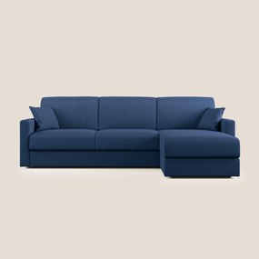 Chris Divano letto angolare con penisola in microfibra smacchiabile T11