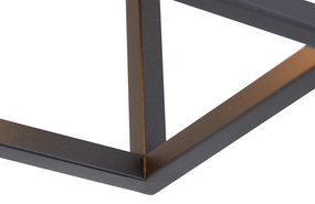 Lampada da soffitto intelligente nera 99,5 cm incl. 4 WiFi A60 - Cage