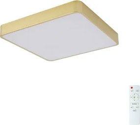 Brilagi-LED Plafoniera dimmerabile POOL LED/48W/230V 3000-6000K 50x50 cm dorata + telecomando