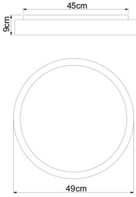 Globo 41587-24 - Plafoniera LED dimmerabile SONNY LED/24W/230V + +TC