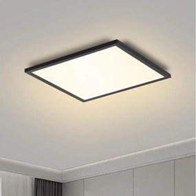 Brilagi - Lampada LED dimmerabile SLIMFRAME LED/25W/230V 30x30 cm nera + telecomando