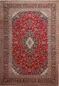 Kashan Tappeto persiano 250x360 Rosso (Iran) Annodato A Mano