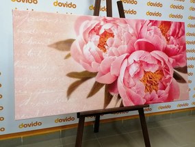 Stampa su tela – Peonia delicata