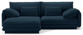 Divano angolare blu scuro (angolo sinistro) Torino - Micadoni Home