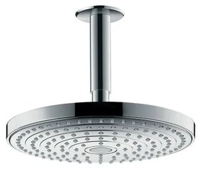 Soffione doccia HANSGROHE Raindance Select S40 in ottone cromo L 24 x H 19.6 x P 19.6 cm anticalcare 2 getti