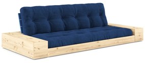 Divano letto in velluto a coste blu 244 cm Base - Karup Design