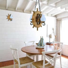 Brilagi - Lampadario a sospensione con catena TIMONA 2xE14/40W/230V faggio