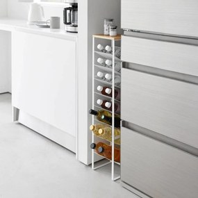 Portabottiglie bianco in metallo numero di bottiglie 16 20x88,5x19 cm Tower – YAMAZAKI