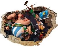 ASTERIX & OBELIX - Adesivo murale parete 3D wall sticker camera bimbi Misura: 150x100 cm