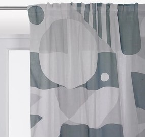 Tenda Shapes grigio, passanti nascosti 140x290 cm