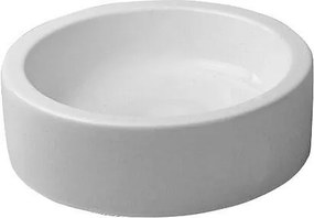 Lavabo 46 cm tondo da appoggio senza Foro senza troppopieno Bianco Wondergliss Starck1 04454600001 Duravit