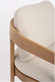 Sedia da esterno di colore naturale in legno massiccio Pablo – Bizzotto