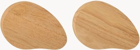 Set di 2 taglieri in legno di albero della gomma Gong