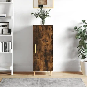Credenza rovere fumo 34,5x34x90 cm in legno multistrato