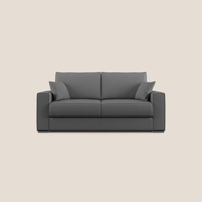 Dream Divano letto moderno dai morbidi cuscini in tessuto smacchiabile T05 antracite