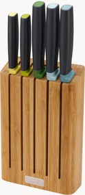 Set ceppo per coltelli in bambù con 5 coltelli Elevate 6 pz