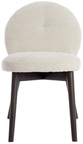 Set di sedie da pranzo color crema in imbottito 2 pz Sinosa – Light &amp; Living