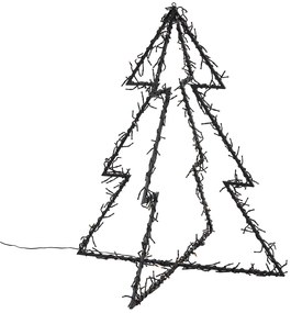 Albero di Natale nero con LED IP44 - Brilli