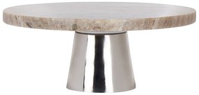 Alzata per torta marmo beige MOSCHATO  Beliani