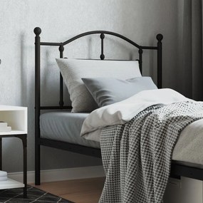 Testiera İn Metallo Nero 90 Cm /