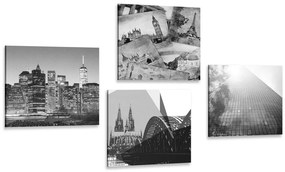 Set di quadri – Città in stile interessante