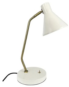 DybergLarsen - Sleep Lampada da Tavolo Shiny White/Antique Brass DybergLarsen