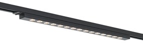 Plafoniera moderna nera per sistema a binario monofase 15W 1170 lm 3000K - Iconic Tsiri