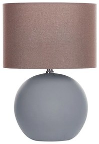 Lampada da tavolo ceramica grigio 43 cm AREOSO Beliani