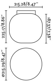 FARO 68611 - Plafoniera AMELIA 1xE27/15W/230V IP44 bianco/nero