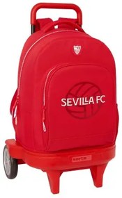 Trolley per la Scuola Sevilla Fútbol Club Rosso 33 x 45 x 22 cm
